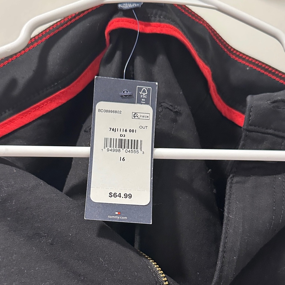 Tommy Hilfiger Black pants with Red Trim
